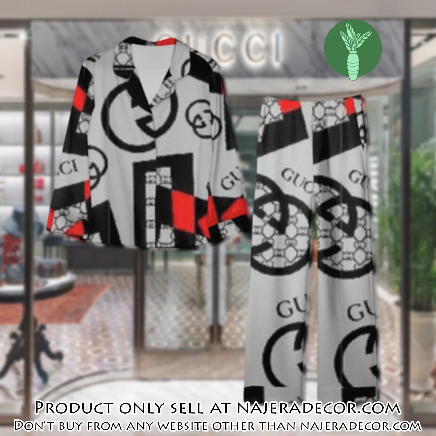 Trending luxury gc satin pajama set pjs1052 njr3809126